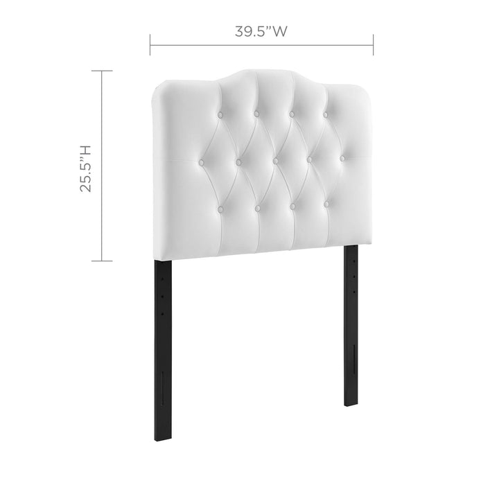 Ariana Upholstered Vinyl Twin Headboard