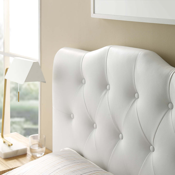 Ariana Upholstered Vinyl Twin Headboard