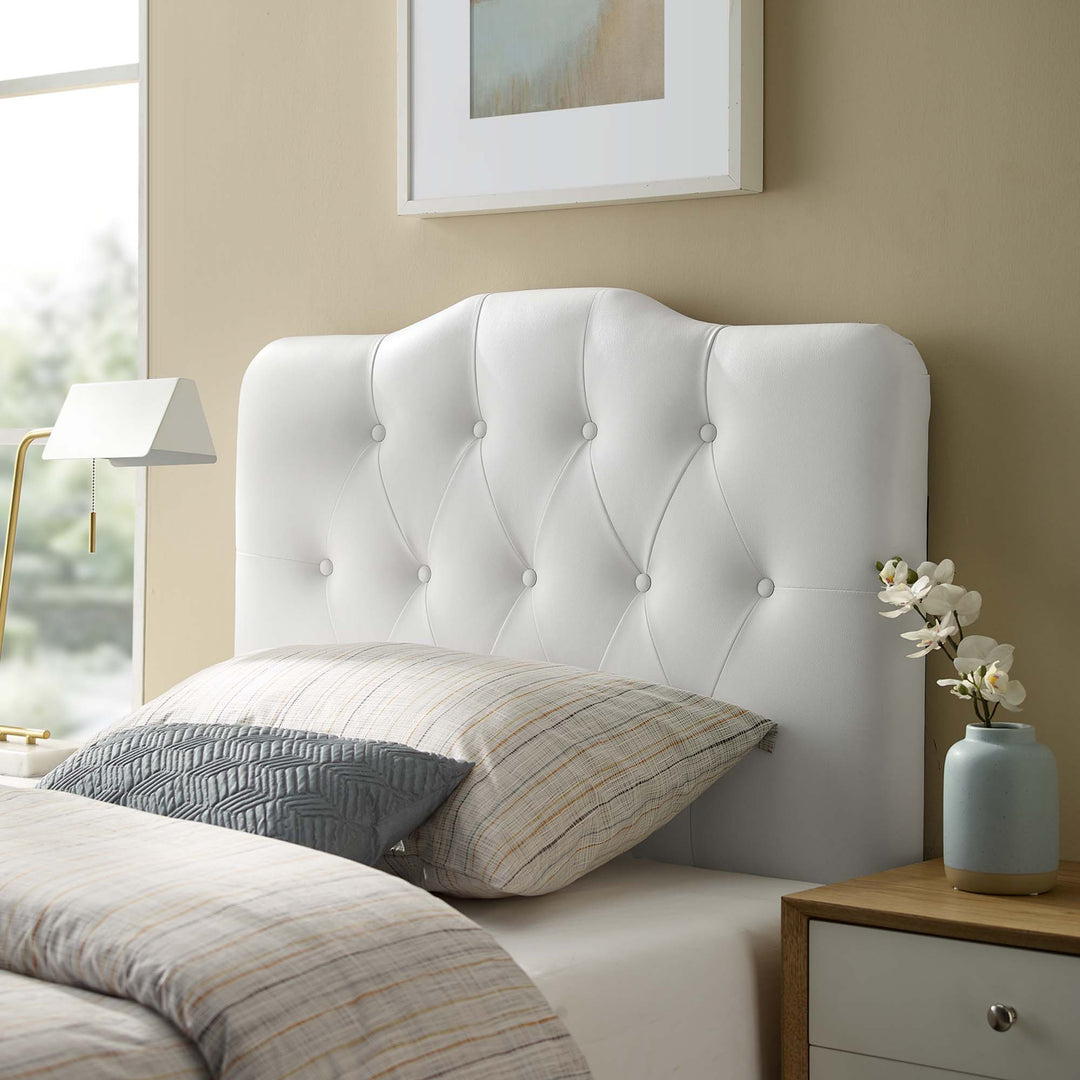 Ariana Upholstered Vinyl Twin Headboard