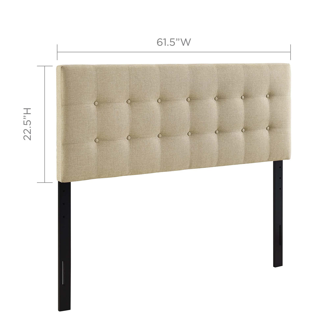 Evelyn Upholstered Fabric Queen Headboard