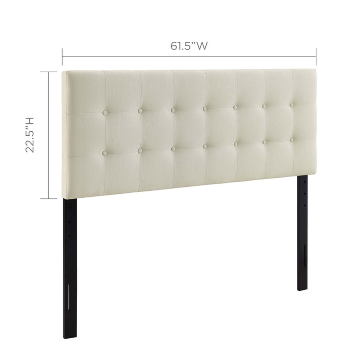 Evelyn Upholstered Fabric Queen Headboard