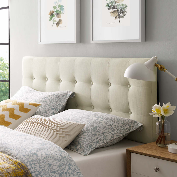 Evelyn Upholstered Fabric Queen Headboard