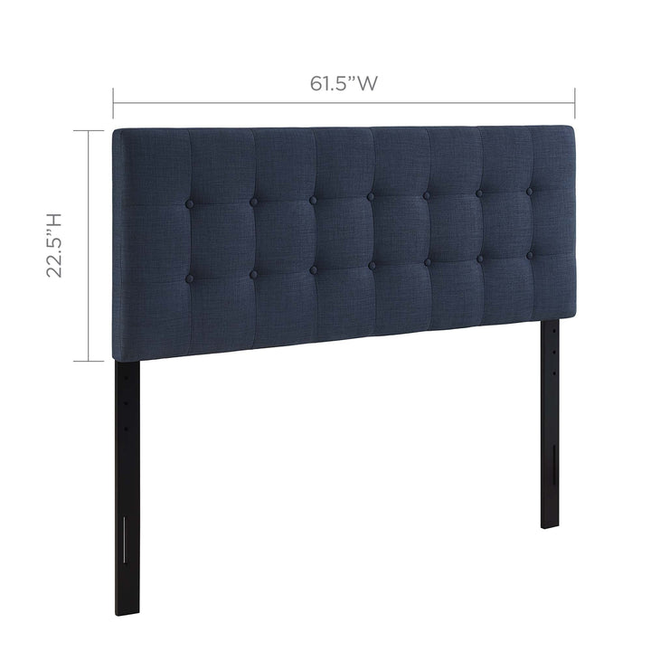 Evelyn Upholstered Fabric Queen Headboard