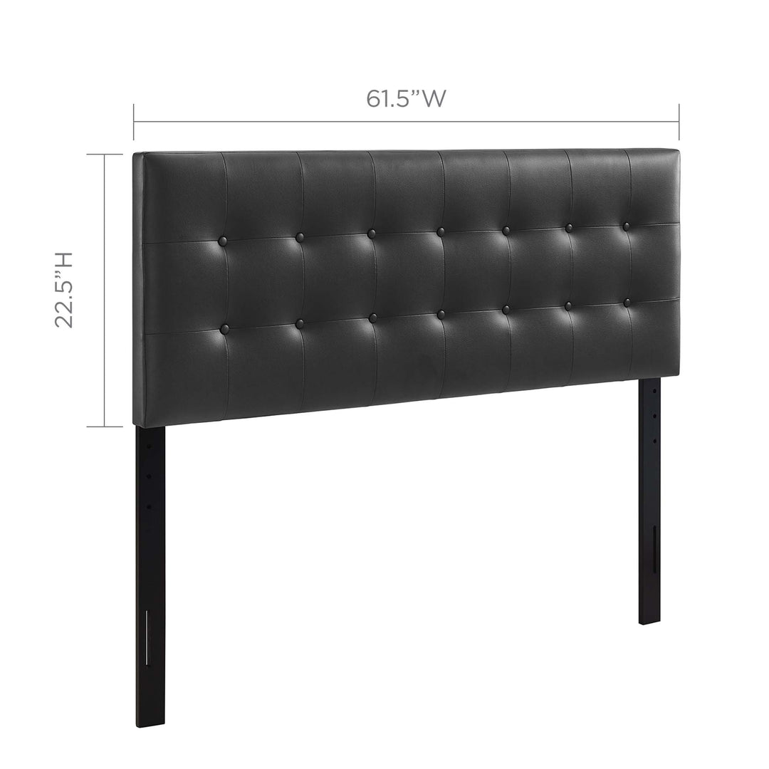 Emma Upholstered Vinyl Queen Headboard