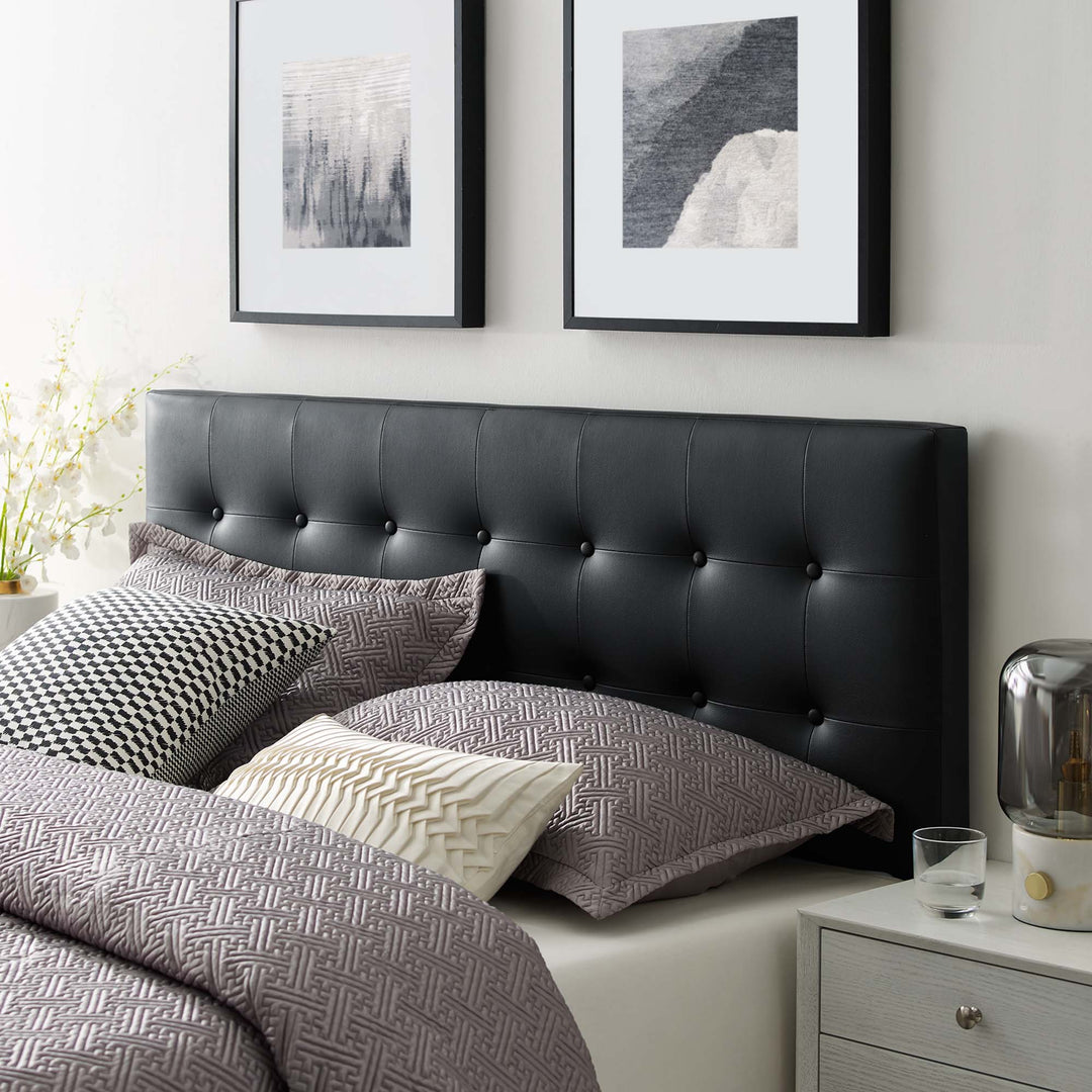 Emma Upholstered Vinyl Queen Headboard