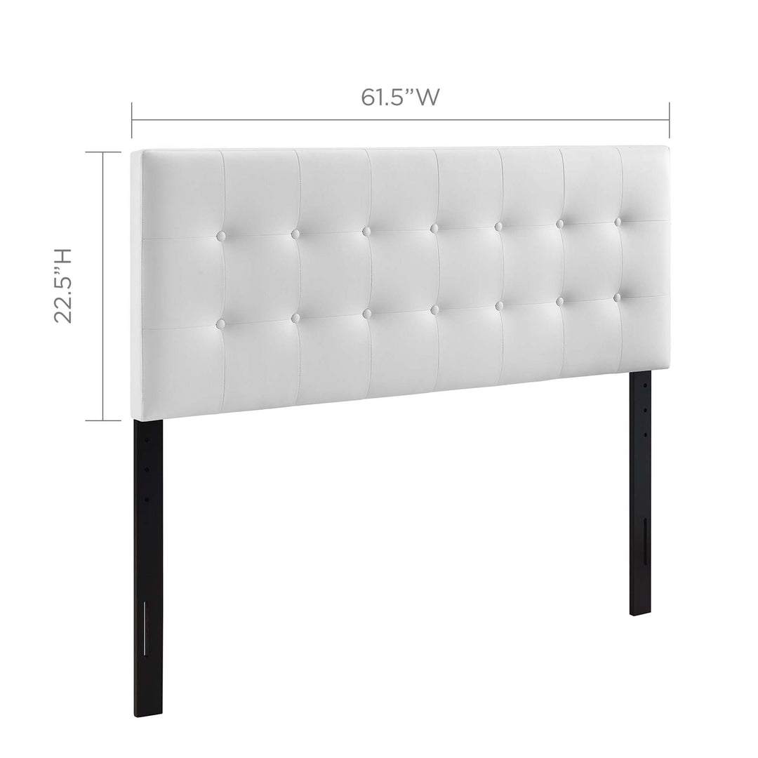 Emma Upholstered Vinyl Queen Headboard