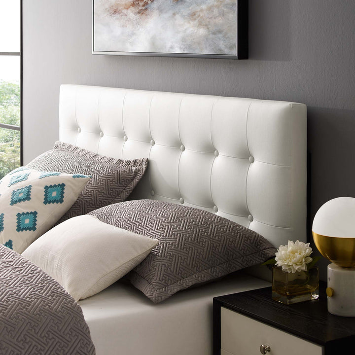 Emma Upholstered Vinyl Queen Headboard