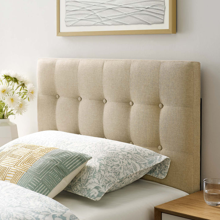 Evelyn Upholstered Fabric Twin Headboard