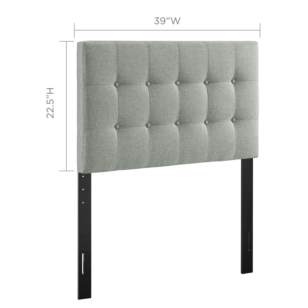 Evelyn Upholstered Fabric Twin Headboard