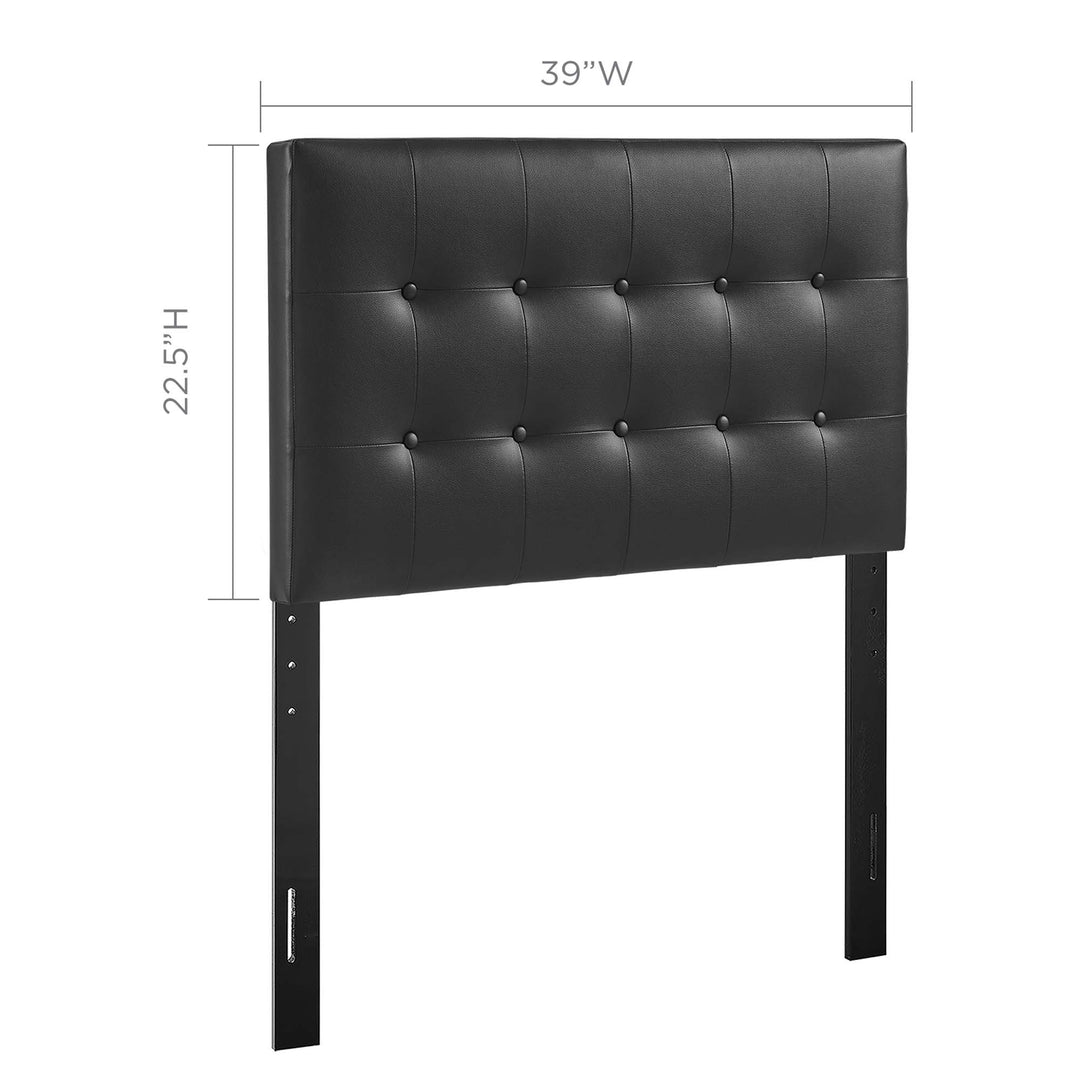 Evelyn Upholstered Vinyl Twin Headboard