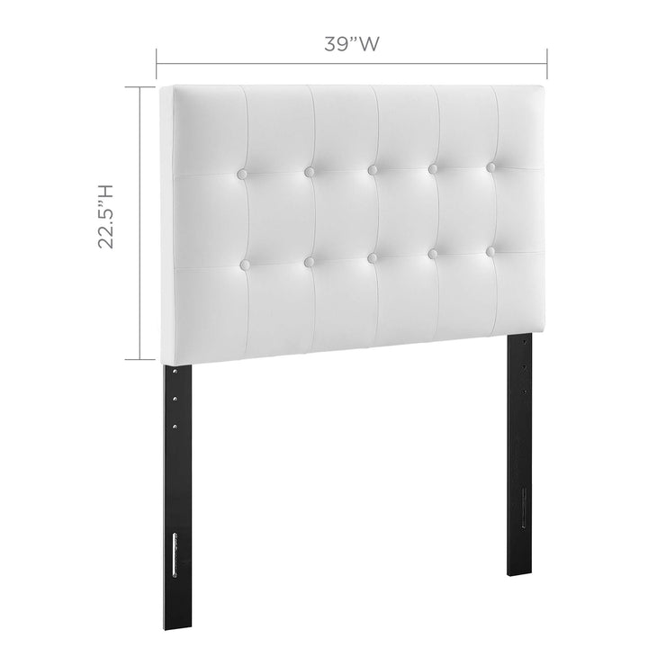 Evelyn Upholstered Vinyl Twin Headboard