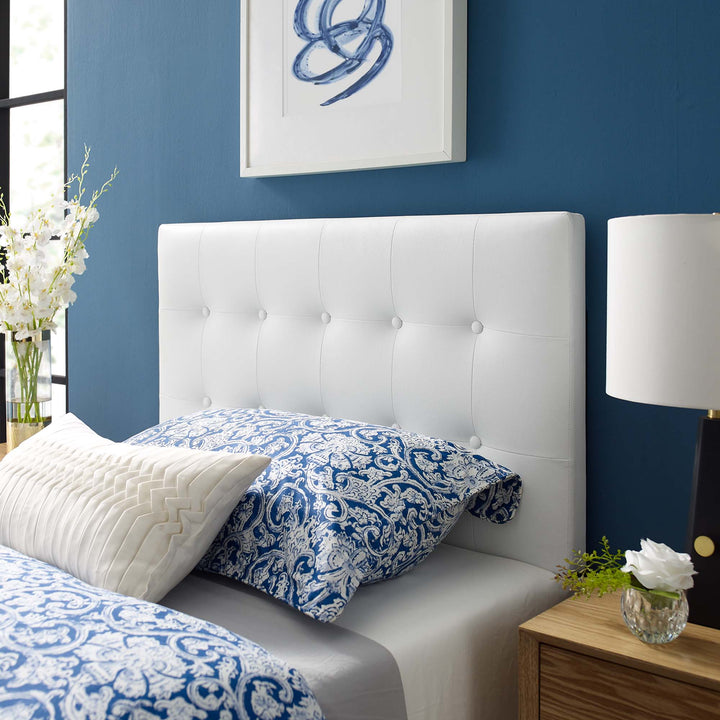 Evelyn Upholstered Vinyl Twin Headboard