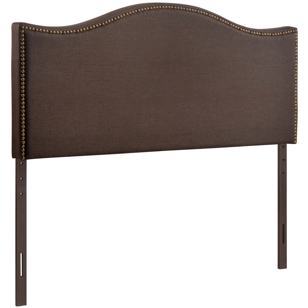 Chic Nailhead Upholstered Queen Headboard