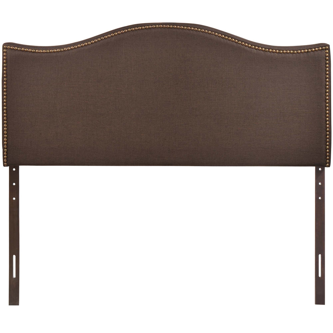 Chic Nailhead Upholstered Queen Headboard