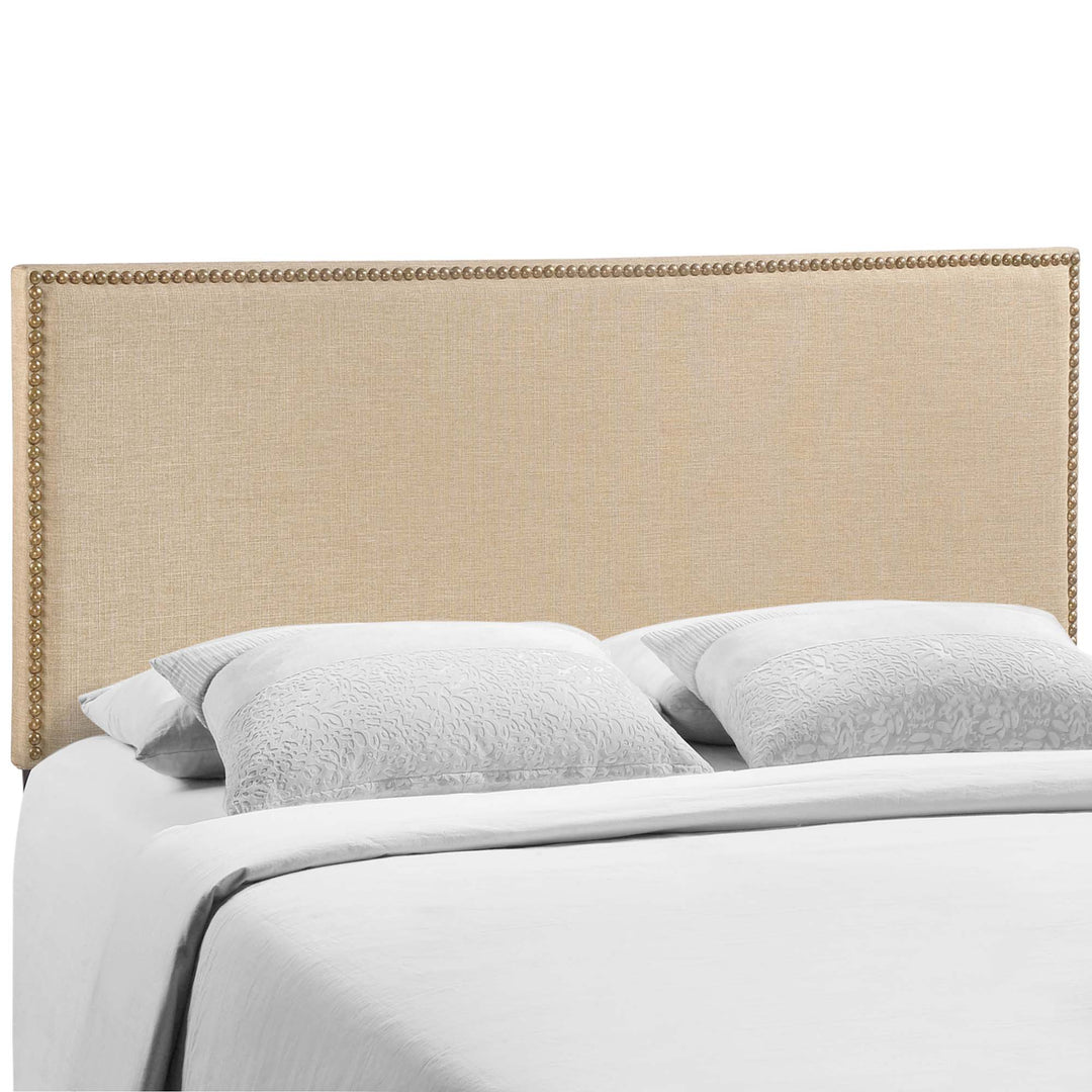 Regalia Nailhead Upholstered Queen Headboard