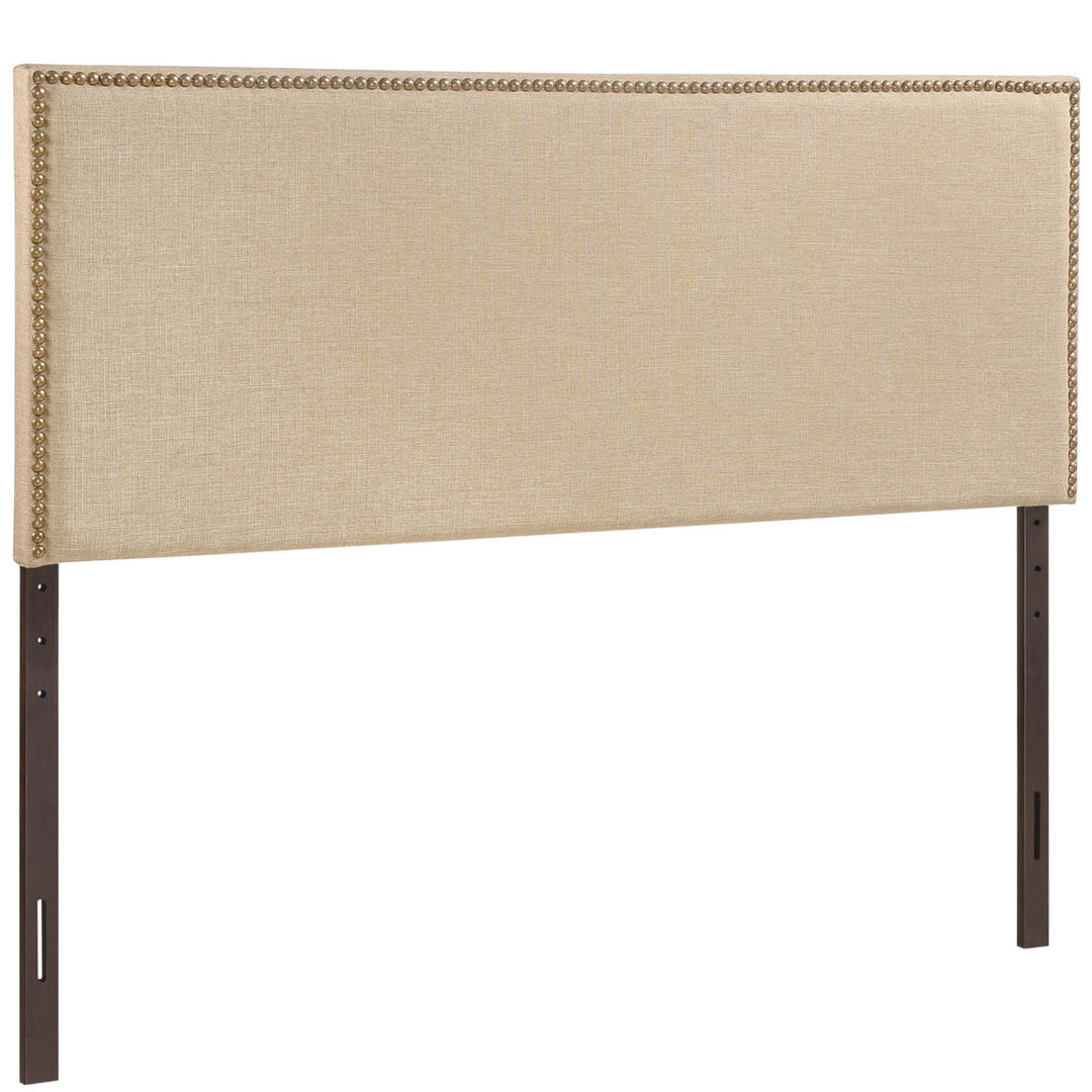 Regalia Nailhead Upholstered Queen Headboard