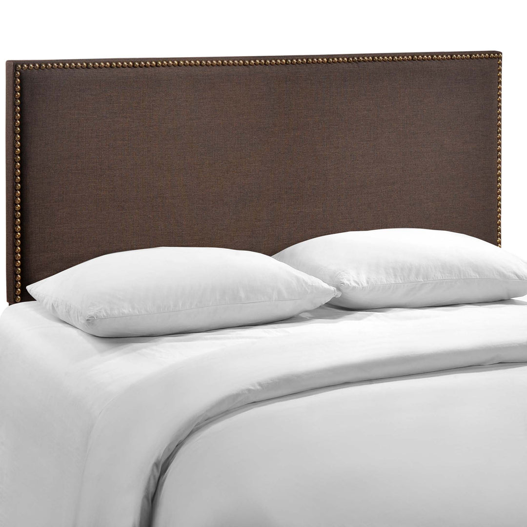 Regalia Nailhead Upholstered Queen Headboard