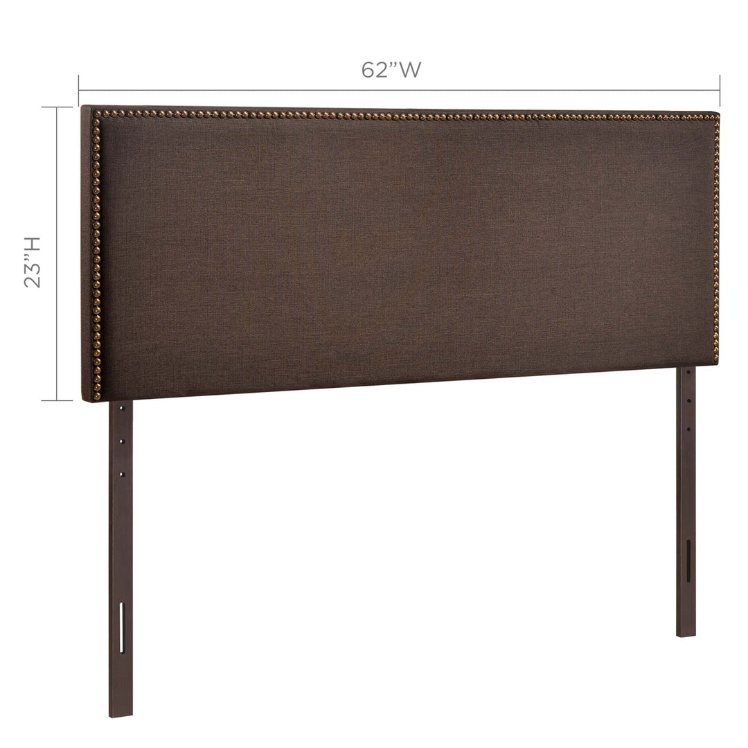 Regalia Nailhead Upholstered Queen Headboard