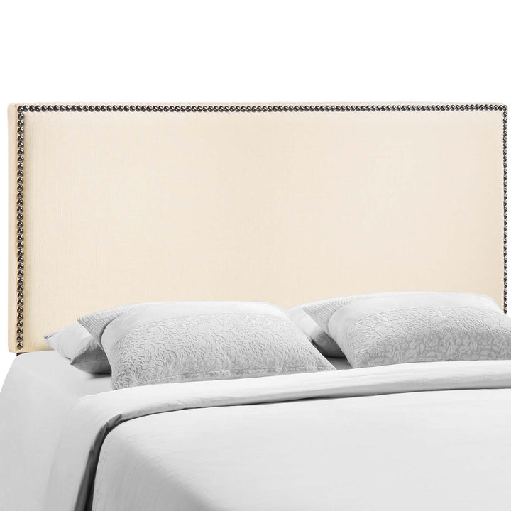 Regalia Nailhead Upholstered Queen Headboard