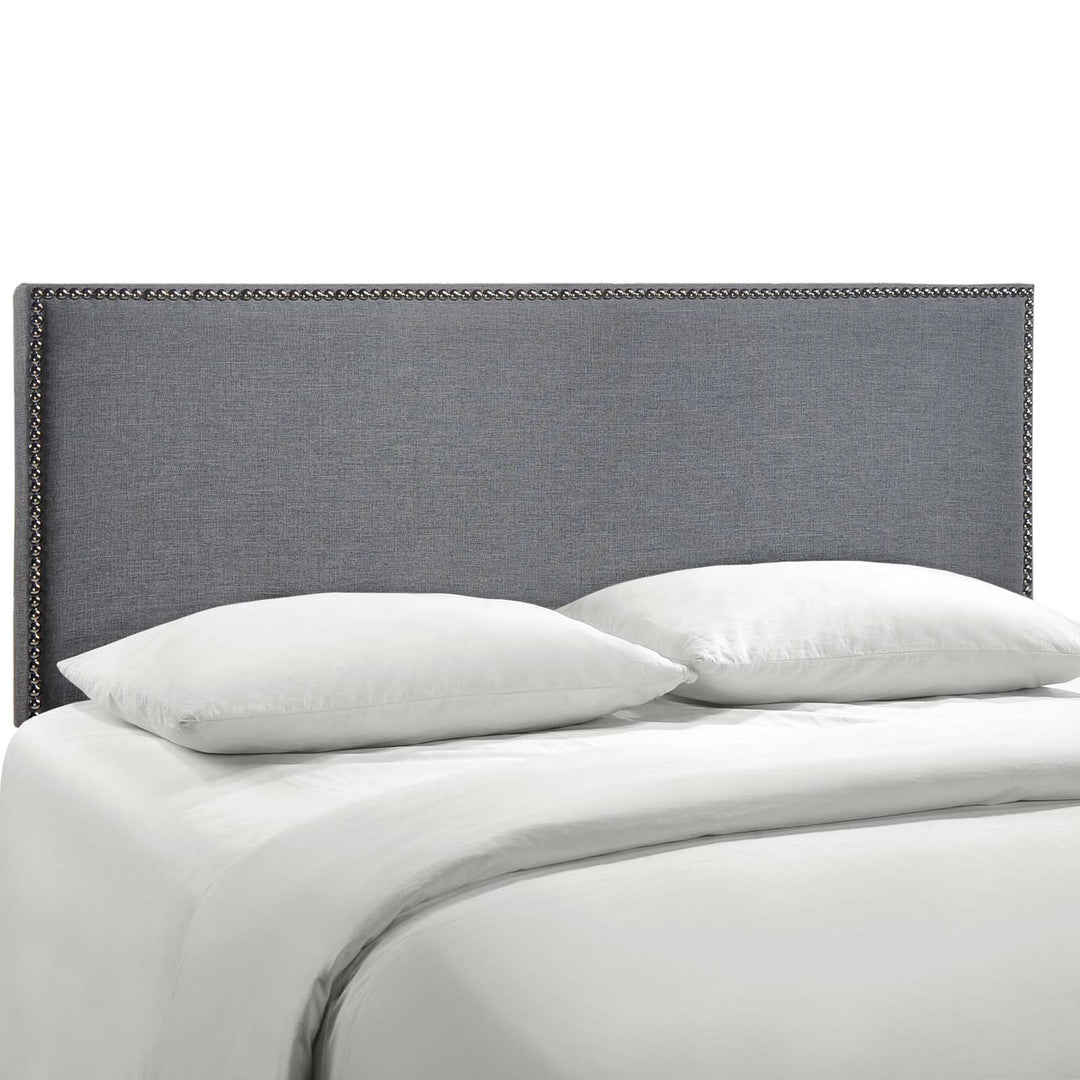 Regalia Nailhead Upholstered Queen Headboard