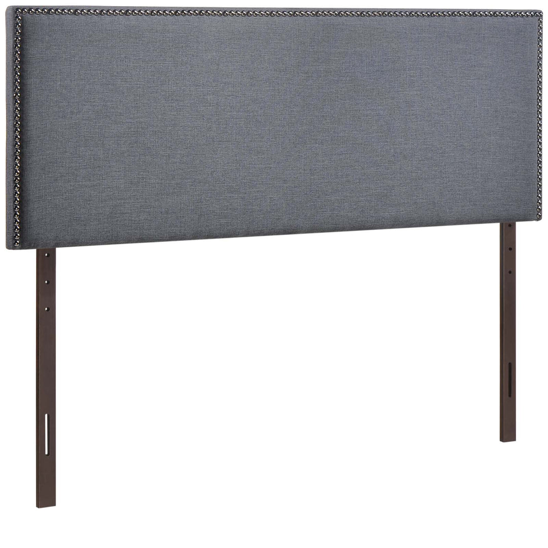 Regalia Nailhead Upholstered Queen Headboard