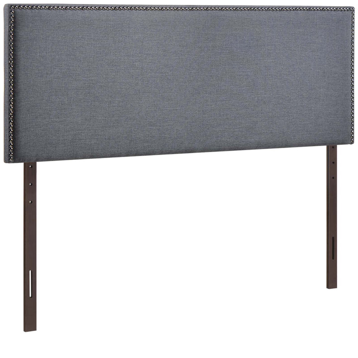 Regalia Nailhead Upholstered Queen Headboard