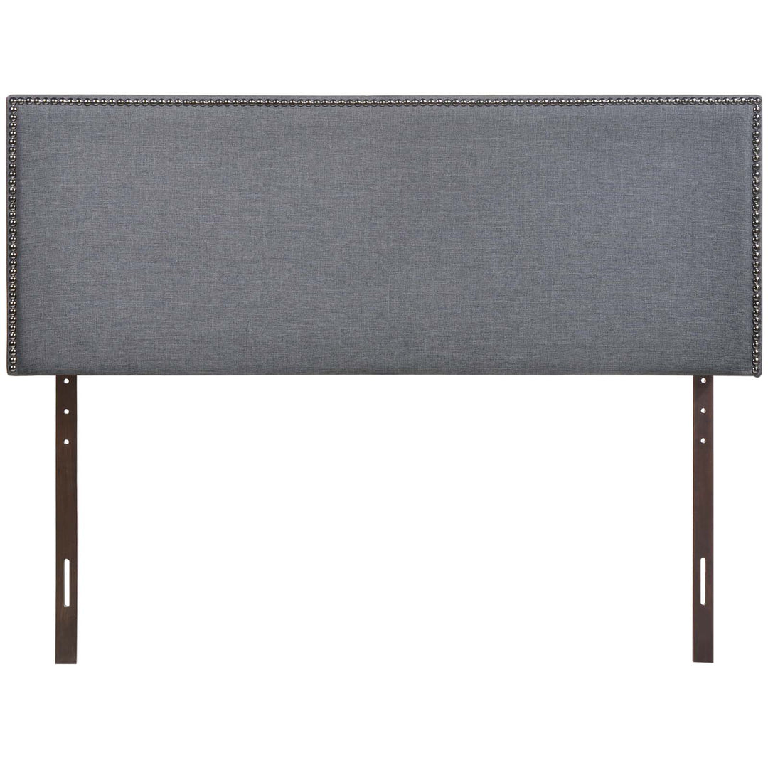 Regalia Nailhead Upholstered Queen Headboard