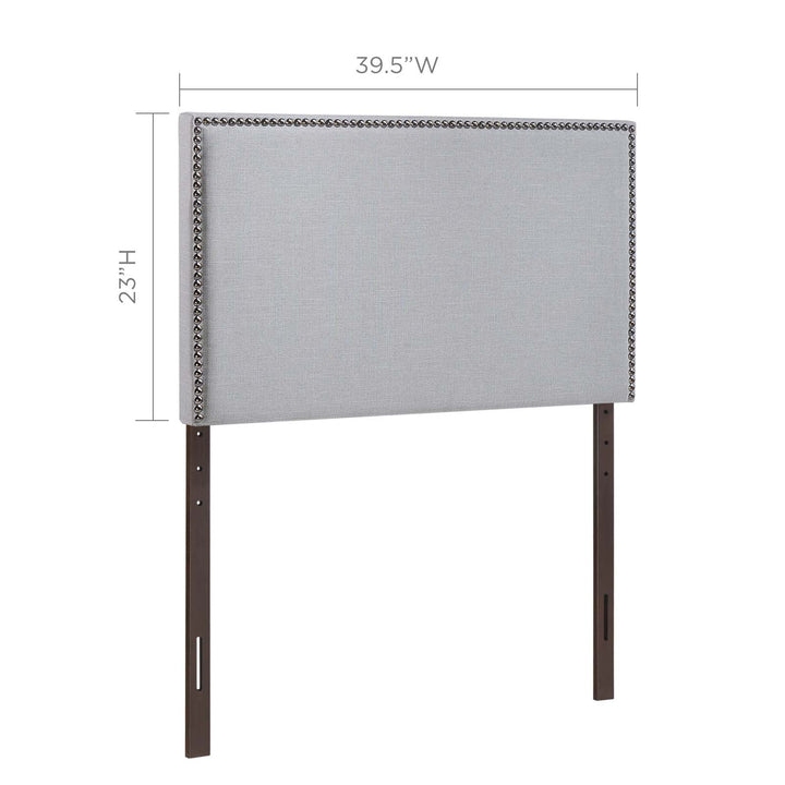 Regal Nailhead Upholstered Twin Headboard