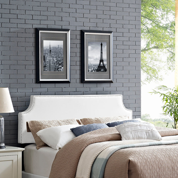 Luna Upholstered Vinyl Full Headboard