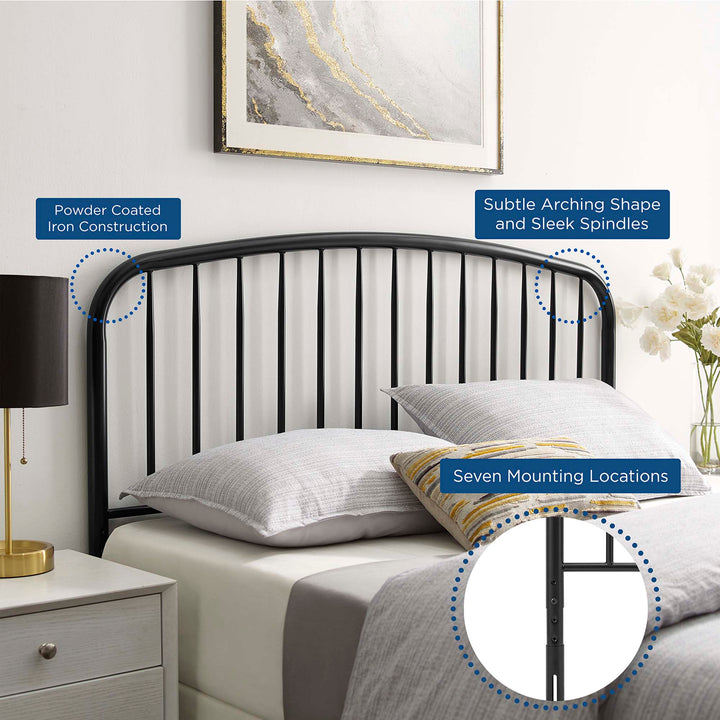 Neptune Metal Twin Headboard