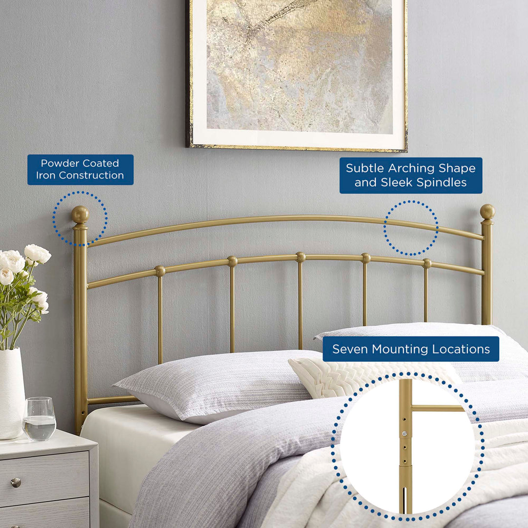 Aurora Majesty Metal Headboard