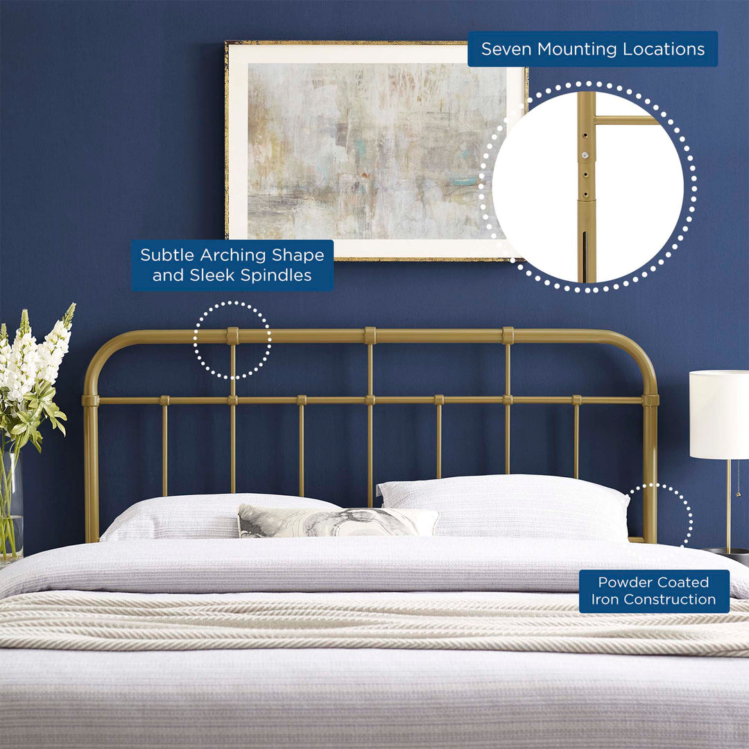 Aurora Metal Twin Headboard