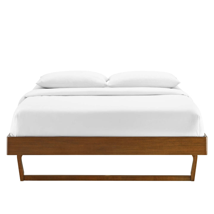 Brielle Walnut King Platform Bed Frame