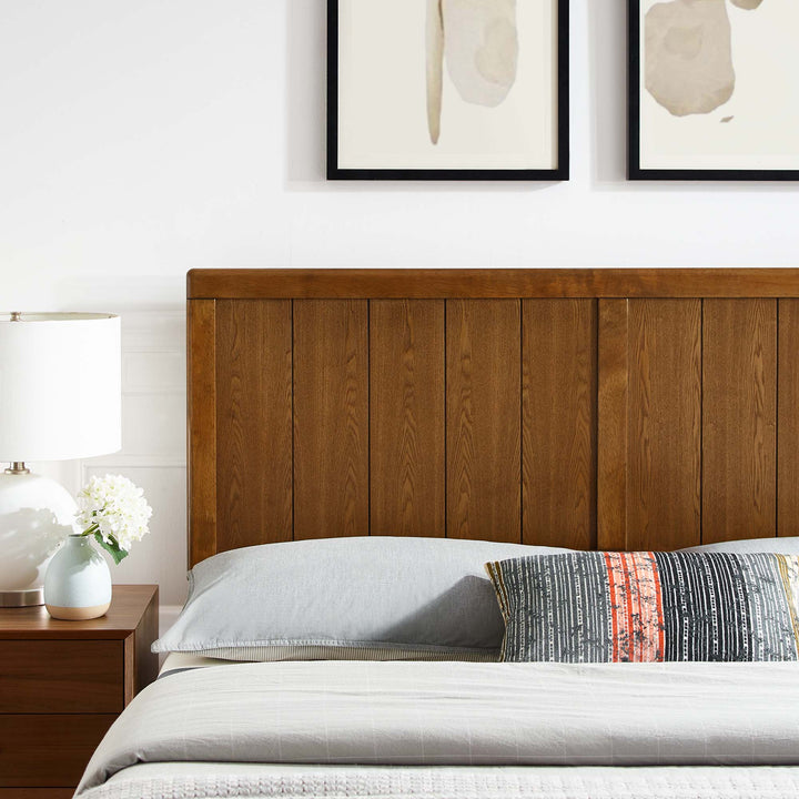 Rustic Walnut Full Headboard