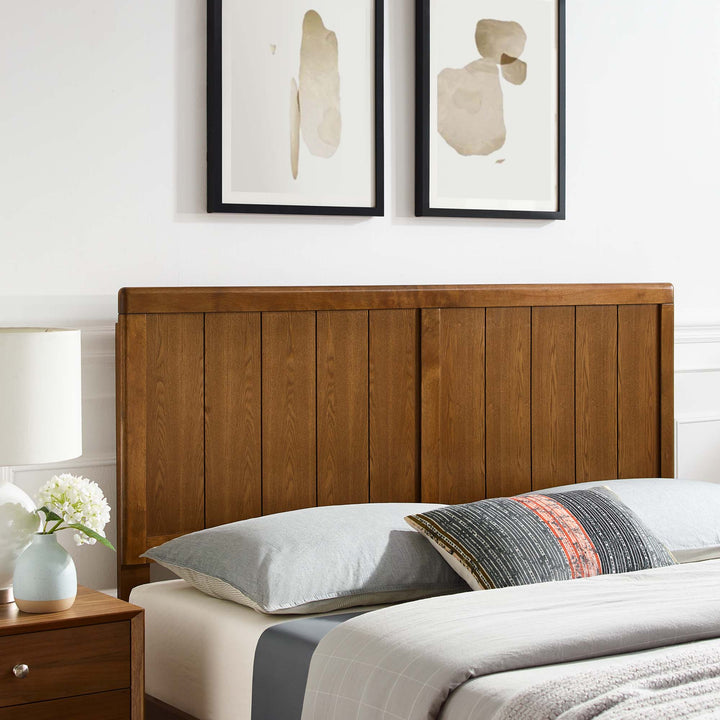 Rustic Walnut Full Headboard