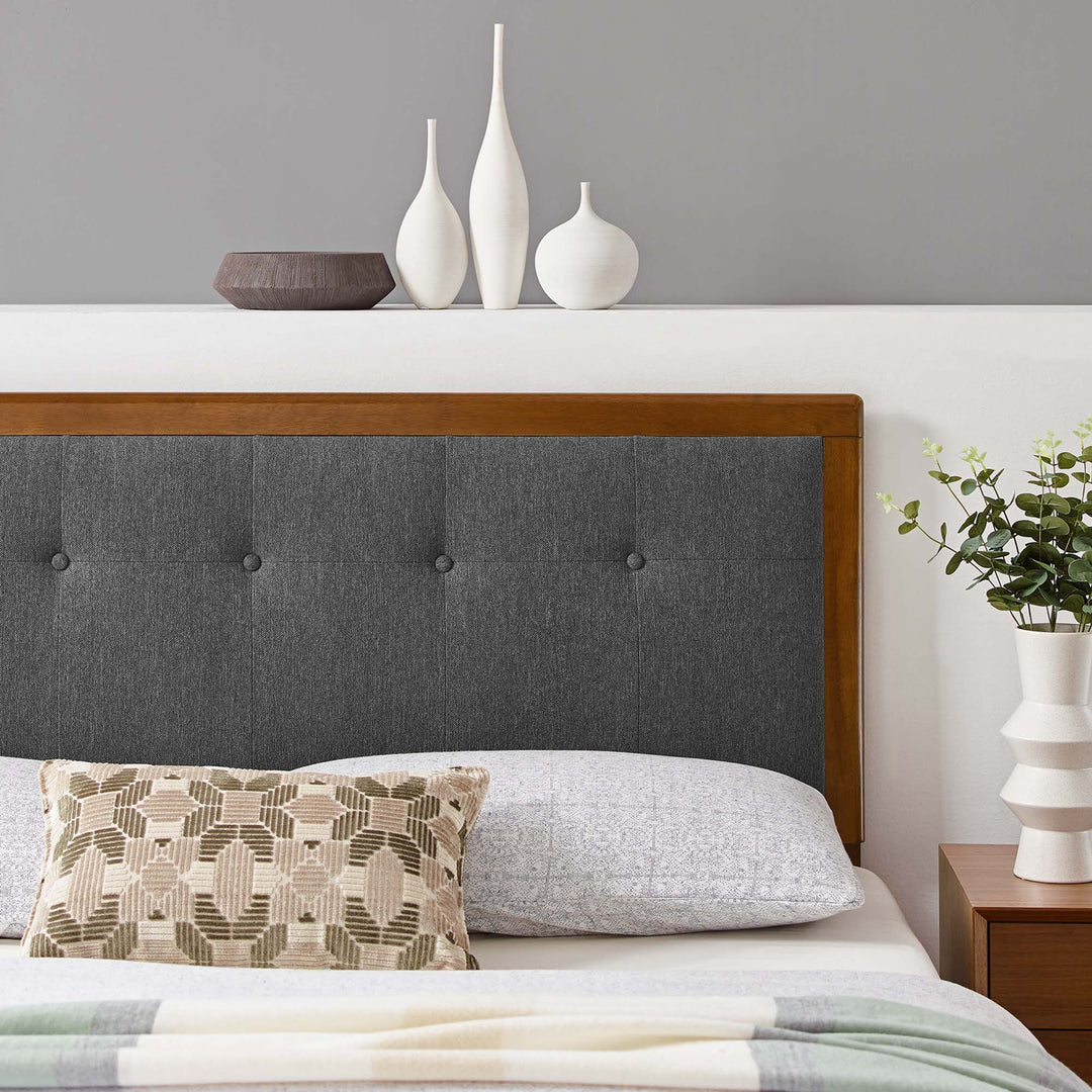 Devon Tufted Fabric and Wood Queen Headboard