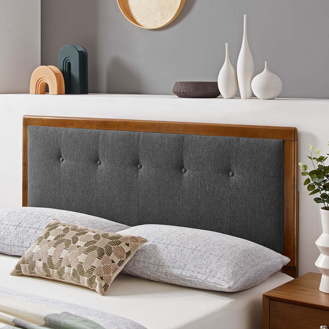 Devon Tufted Fabric and Wood Queen Headboard