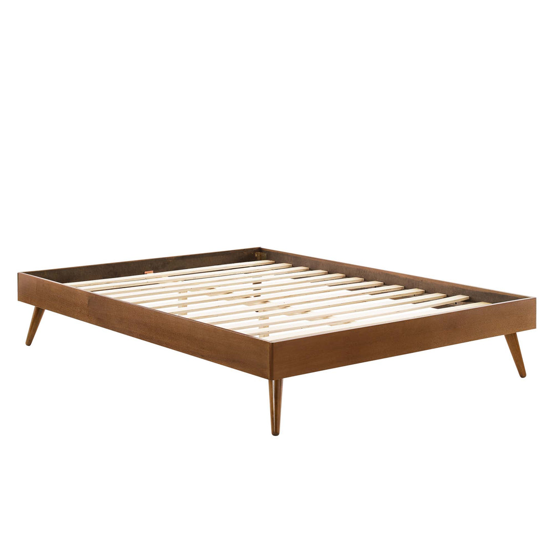 Mariah Walnut Twin Platform Bed Frame