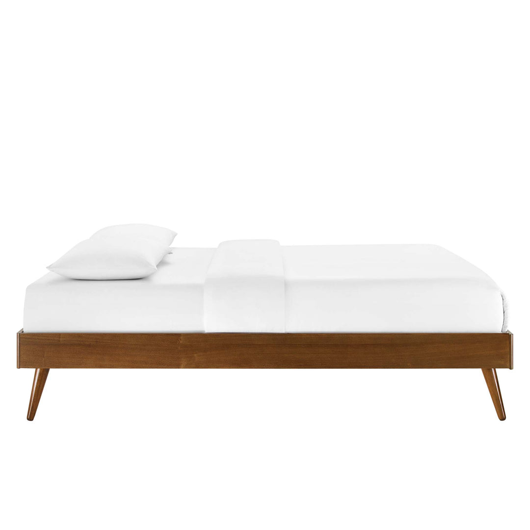 Mariah Walnut Twin Platform Bed Frame