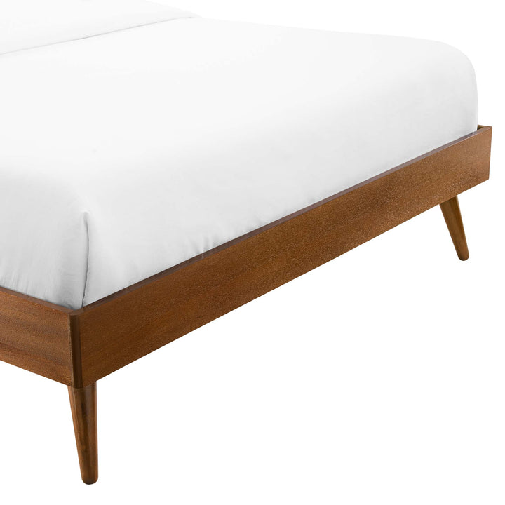 Mariah Walnut Twin Platform Bed Frame