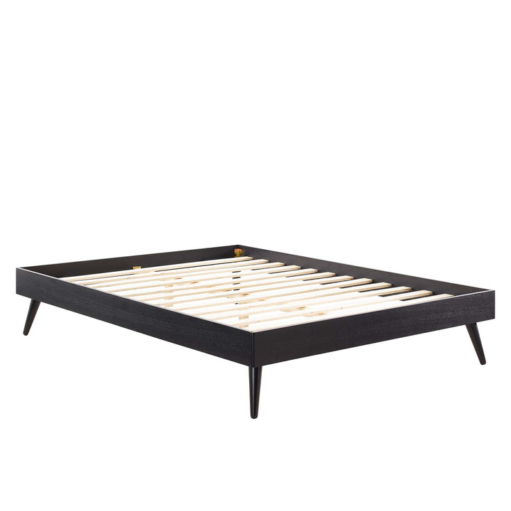 Monarch Wood King Platform Bed Frame