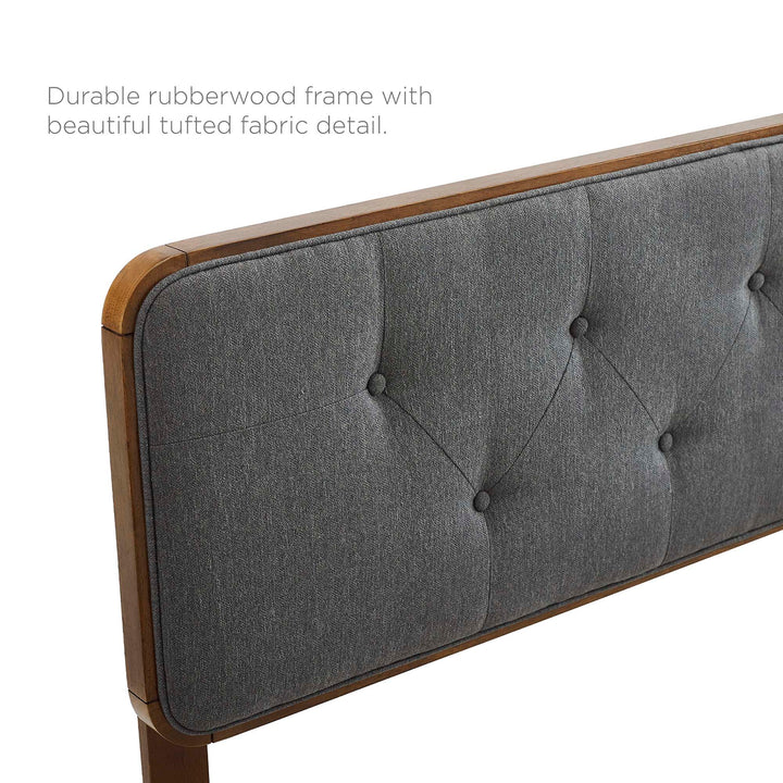 Chesterfield Tufted Fabric and Wood Twin Headboard