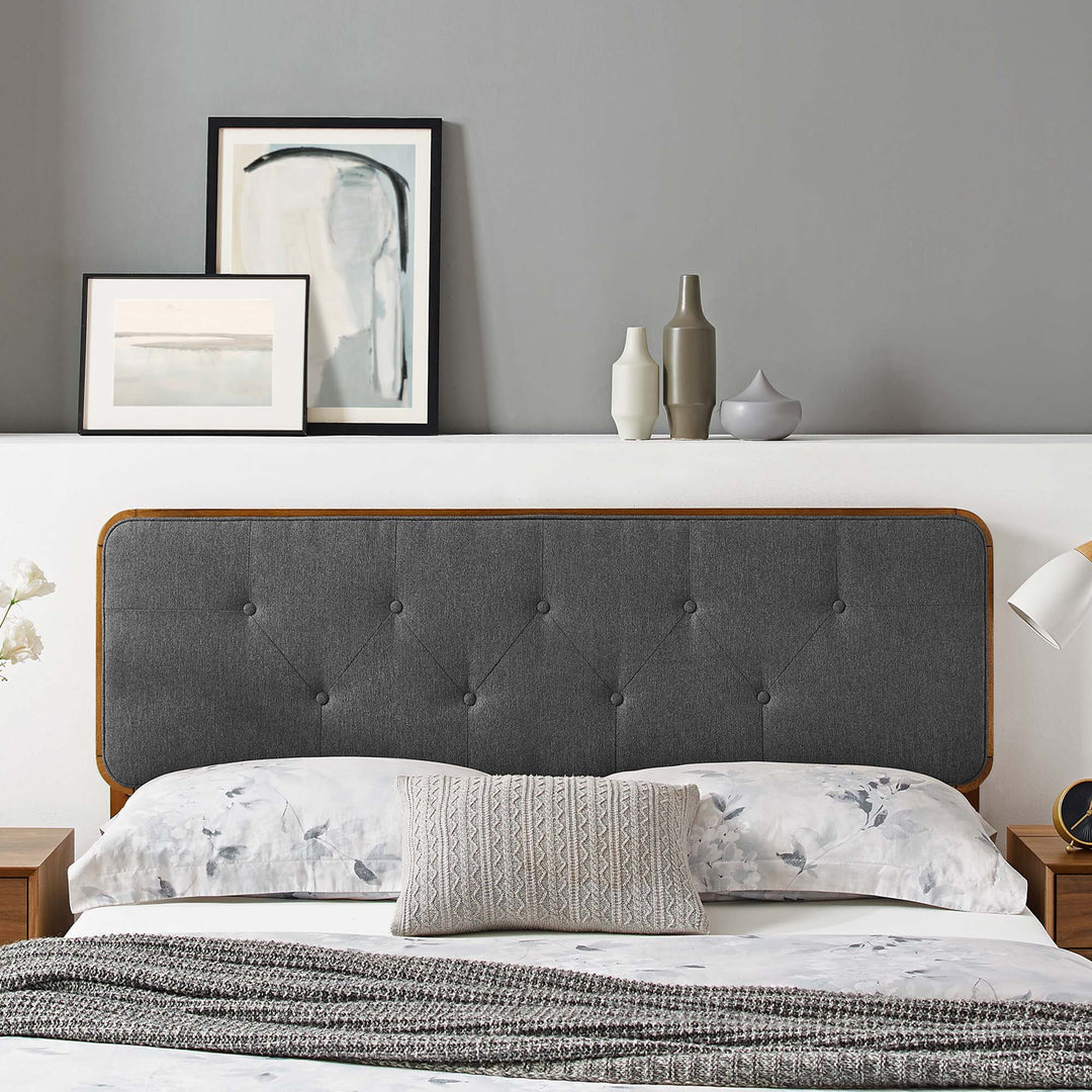 Chesterfield Tufted Fabric and Wood Twin Headboard