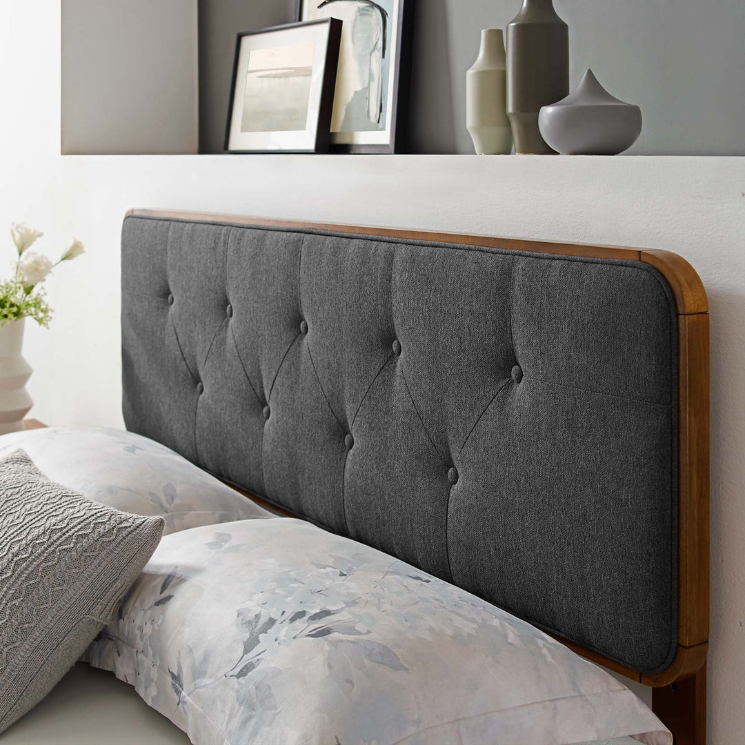 Chesterfield Tufted Fabric and Wood Twin Headboard