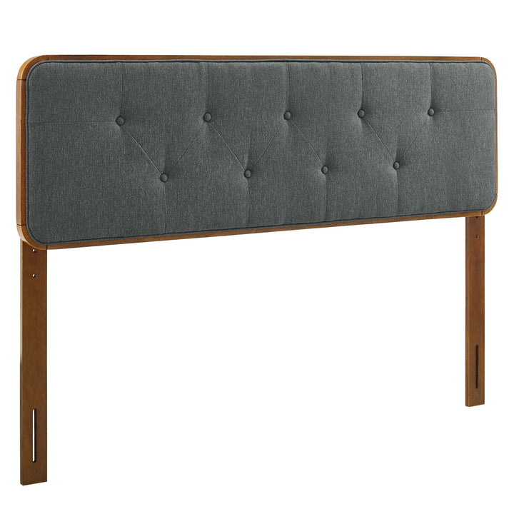 Camden Tufted Fabric and Wood Queen Headboard