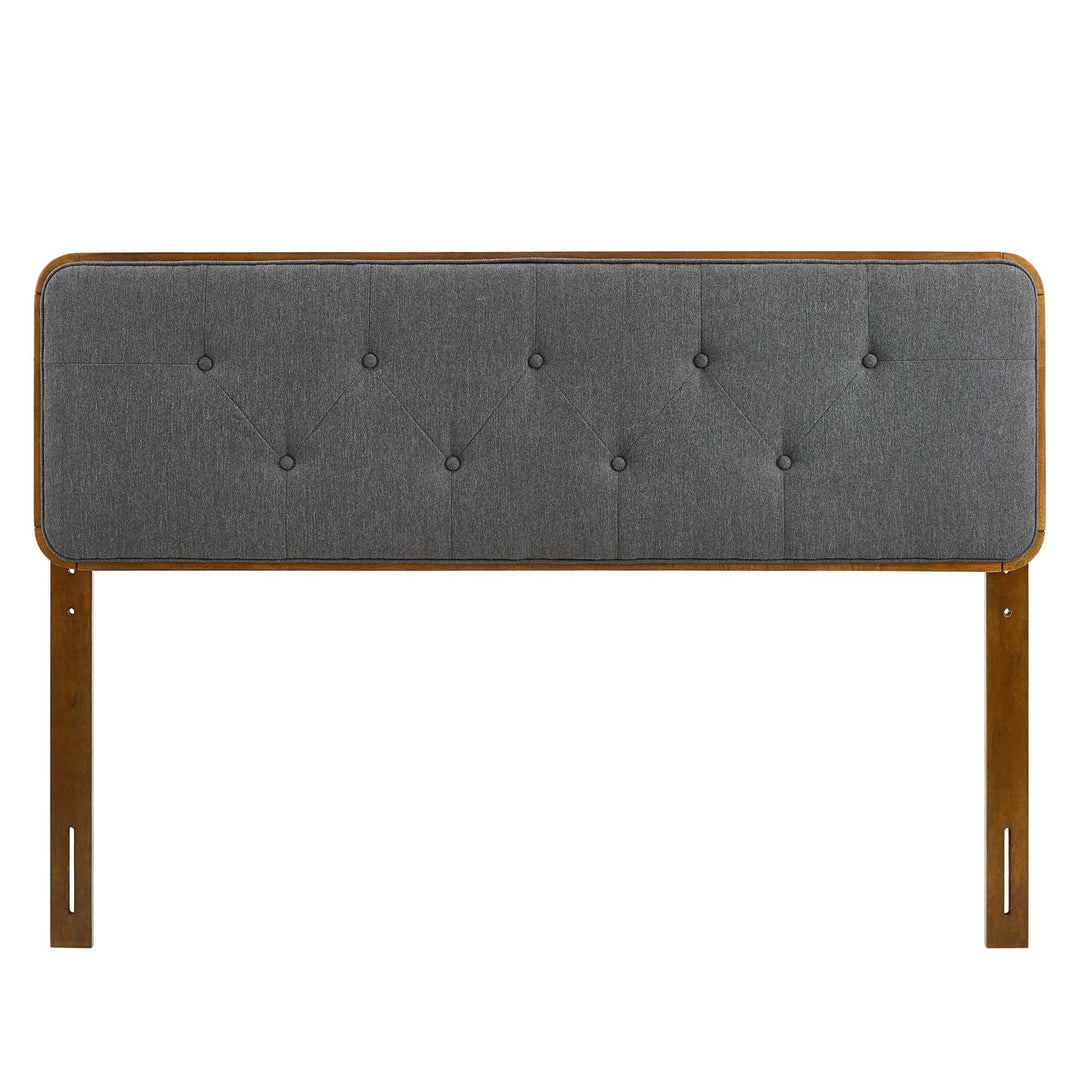 Camden Tufted Fabric and Wood Queen Headboard