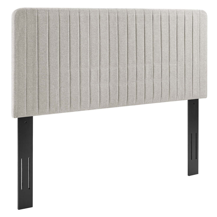 Monroe Chevron Tufted Upholstered Fabric Full/Queen Headboard