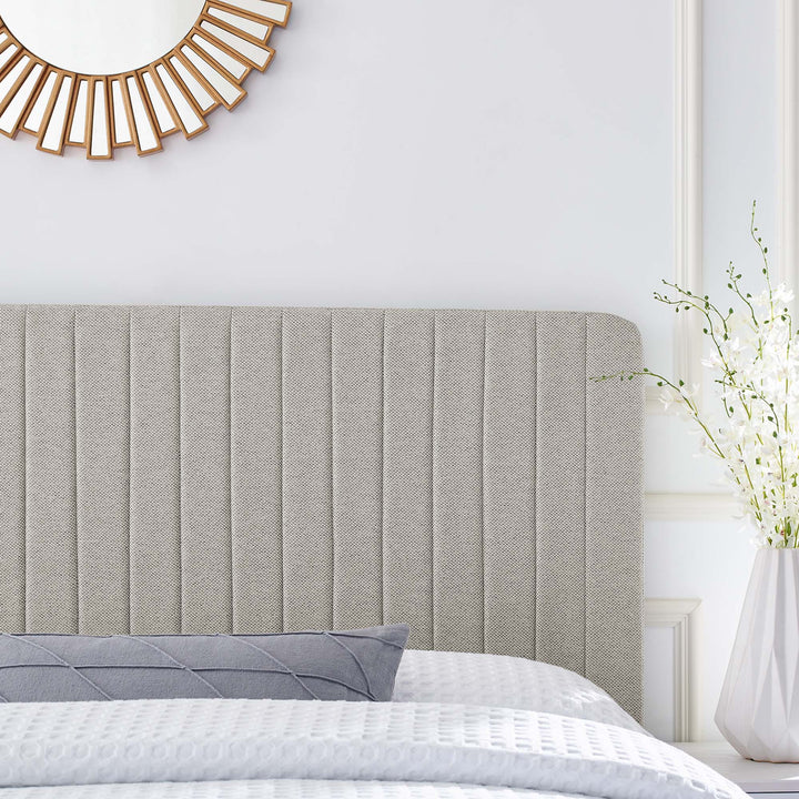 Magnolia Crest Tufted Upholstered Fabric King/California King Headboard