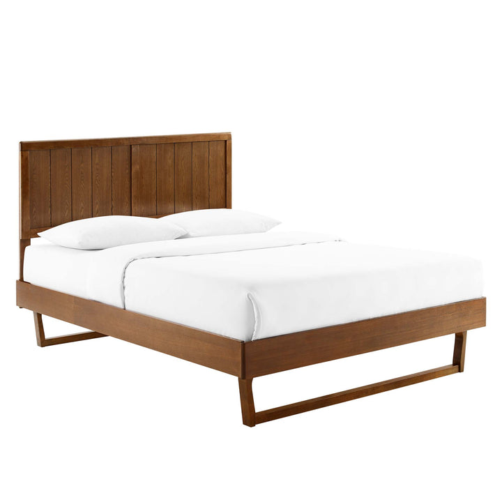 Alana Ash Queen Platform Bed With Angular Frame