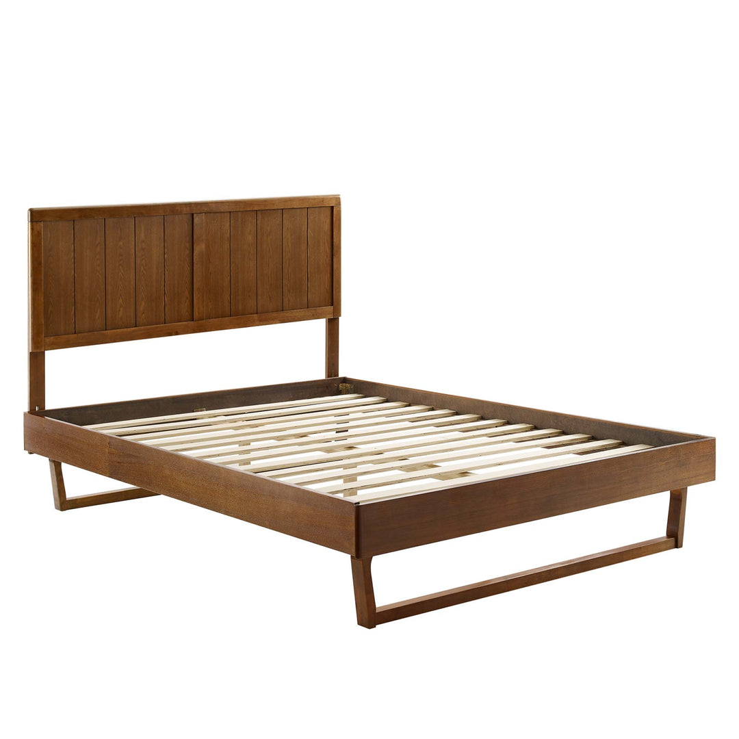 Alana Ash Queen Platform Bed With Angular Frame